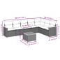 vidaXL 8-tlg. Garten-Sofagarnitur mit Kissen Schwarz Poly Rattan vidaXL 8-tlg. Garten-Sofagarnitur mit Kissen Schwarz Poly Rattan