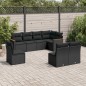 vidaXL 8-tlg. Garten-Sofagarnitur mit Kissen Schwarz Poly Rattan vidaXL 8-tlg. Garten-Sofagarnitur mit Kissen Schwarz Poly Rattan