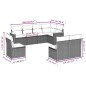 vidaXL 8-tlg. Garten-Sofagarnitur mit Kissen Schwarz Poly Rattan vidaXL 8-tlg. Garten-Sofagarnitur mit Kissen Schwarz Poly Rattan