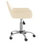 Esszimmerstühle 2 Stk. Drehbar Creme Samt Esszimmerstühle 2 Stk. Drehbar Creme Samt