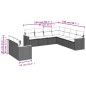 vidaXL 9-tlg. Garten-Sofagarnitur mit Kissen Schwarz Poly Rattan vidaXL 9-tlg. Garten-Sofagarnitur mit Kissen Schwarz Poly Rattan