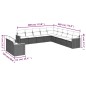 vidaXL 11-tlg. Garten-Sofagarnitur mit Kissen Schwarz Poly Rattan vidaXL 11-tlg. Garten-Sofagarnitur mit Kissen Schwarz Poly Rattan