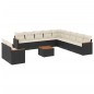 vidaXL 12-tlg. Garten-Sofagarnitur mit Kissen Schwarz Poly Rattan vidaXL 12-tlg. Garten-Sofagarnitur mit Kissen Schwarz Poly Rattan