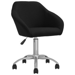 Esszimmerstühle 2 Stk. Drehbar Schwarz Stoff