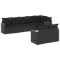 vidaXL 8-tlg. Garten-Sofagarnitur mit Kissen Schwarz Poly Rattan vidaXL 8-tlg. Garten-Sofagarnitur mit Kissen Schwarz Poly Rattan
