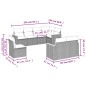 vidaXL 8-tlg. Garten-Sofagarnitur mit Kissen Grau Poly Rattan vidaXL 8-tlg. Garten-Sofagarnitur mit Kissen Grau Poly Rattan