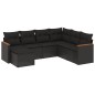 vidaXL 7-tlg. Garten-Sofagarnitur mit Kissen Schwarz Poly Rattan vidaXL 7-tlg. Garten-Sofagarnitur mit Kissen Schwarz Poly Rattan