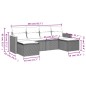 vidaXL 6-tlg. Garten-Sofagarnitur mit Kissen Schwarz Poly Rattan vidaXL 6-tlg. Garten-Sofagarnitur mit Kissen Schwarz Poly Rattan