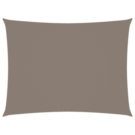 vidaXL Sonnensegel Oxford-Gewebe Rechteckig 5x6 m Taupe