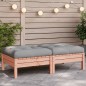 vidaXL Gartenhocker mit Kissen 2 Stk. Massivholz Douglasie vidaXL Gartenhocker mit Kissen 2 Stk. Massivholz Douglasie