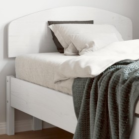 vidaXL Kopfteil Weiß 90 cm Massivholz Kiefer