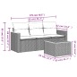 vidaXL 4-tlg. Garten-Sofagarnitur mit Kissen Schwarz Poly Rattan vidaXL 4-tlg. Garten-Sofagarnitur mit Kissen Schwarz Poly Rattan