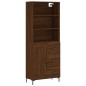 Highboard Braun Eichen-Optik 69,5x34x180 cm Holzwerkstoff Highboard Braun Eichen-Optik 69,5x34x180 cm Holzwerkstoff