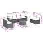vidaXL 9-tlg. Garten-Sofagarnitur mit Kissen Beige Poly Rattan vidaXL 9-tlg. Garten-Sofagarnitur mit Kissen Beige Poly Rattan