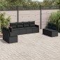 vidaXL 8-tlg. Garten-Sofagarnitur mit Kissen Schwarz Poly Rattan vidaXL 8-tlg. Garten-Sofagarnitur mit Kissen Schwarz Poly Rattan