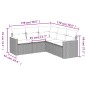vidaXL 5-tlg. Garten-Sofagarnitur mit Kissen Beige Poly Rattan vidaXL 5-tlg. Garten-Sofagarnitur mit Kissen Beige Poly Rattan