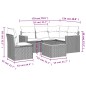 vidaXL 6-tlg. Garten-Sofagarnitur mit Kissen Beige Poly Rattan vidaXL 6-tlg. Garten-Sofagarnitur mit Kissen Beige Poly Rattan