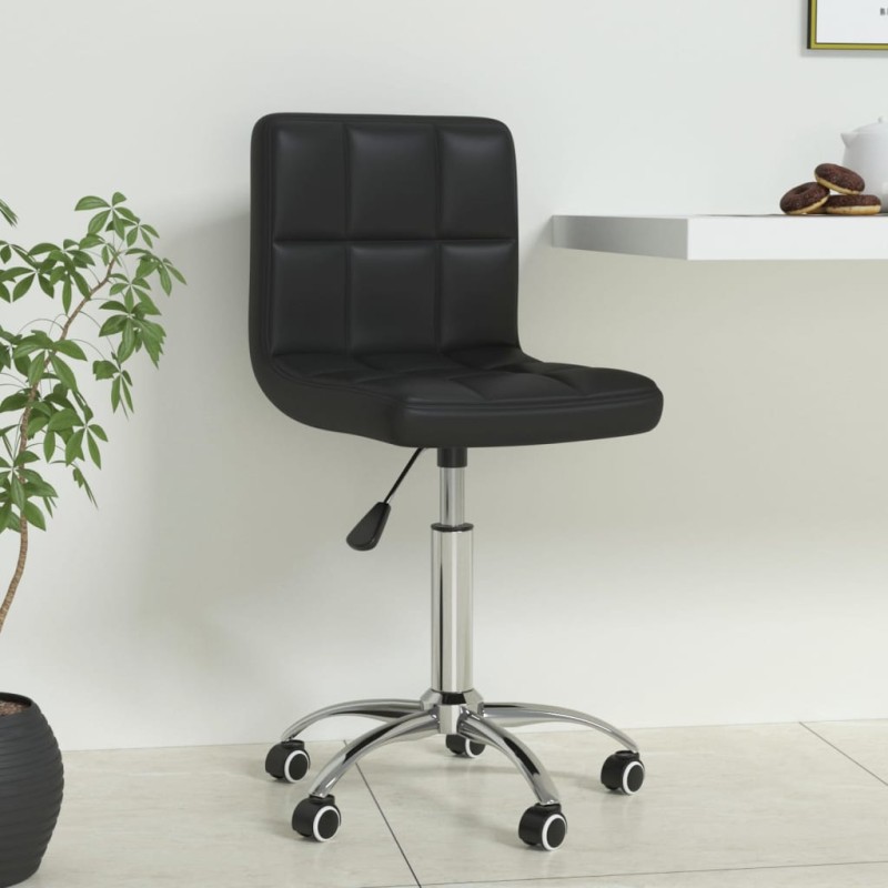 Bürostuhl Drehbar Schwarz Kunstleder Bürostuhl Drehbar Schwarz Kunstleder