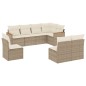 vidaXL 8-tlg. Garten-Sofagarnitur mit Kissen Beige Poly Rattan vidaXL 8-tlg. Garten-Sofagarnitur mit Kissen Beige Poly Rattan