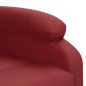 Massagesessel mit Aufstehhilfe Weinrot Kunstleder Massagesessel mit Aufstehhilfe Weinrot Kunstleder