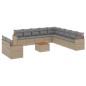 vidaXL 12-tlg. Garten-Sofagarnitur mit Kissen Beige Poly Rattan vidaXL 12-tlg. Garten-Sofagarnitur mit Kissen Beige Poly Rattan