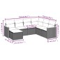 vidaXL 7-tlg. Garten-Sofagarnitur mit Kissen Beige Poly Rattan vidaXL 7-tlg. Garten-Sofagarnitur mit Kissen Beige Poly Rattan