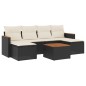 vidaXL 7-tlg. Garten-Sofagarnitur mit Kissen Schwarz Poly Rattan vidaXL 7-tlg. Garten-Sofagarnitur mit Kissen Schwarz Poly Rattan