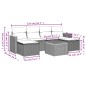 vidaXL 7-tlg. Garten-Sofagarnitur mit Kissen Schwarz Poly Rattan vidaXL 7-tlg. Garten-Sofagarnitur mit Kissen Schwarz Poly Rattan