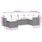 vidaXL 6-tlg. Garten-Sofagarnitur mit Kissen Schwarz Poly Rattan vidaXL 6-tlg. Garten-Sofagarnitur mit Kissen Schwarz Poly Rattan