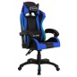 Gaming-Stuhl mit RGB LED-Leuchten Blau und Schwarz Kunstleder Gaming-Stuhl mit RGB LED-Leuchten Blau und Schwarz Kunstleder