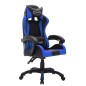 Gaming-Stuhl mit RGB LED-Leuchten Blau und Schwarz Kunstleder Gaming-Stuhl mit RGB LED-Leuchten Blau und Schwarz Kunstleder