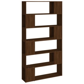 vidaXL Bücherregal/Raumteiler Braun Eichen-Optik 100x24x188 cm