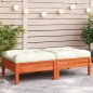 vidaXL Gartenhocker mit Kissen 2 Stk. Wachsbraun Massivholz Kiefer vidaXL Gartenhocker mit Kissen 2 Stk. Wachsbraun Massivholz Kiefer