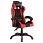 Gaming-Stuhl mit RGB LED-Leuchten Rot und Schwarz Kunstleder Gaming-Stuhl mit RGB LED-Leuchten Rot und Schwarz Kunstleder