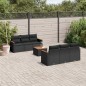 vidaXL 7-tlg. Garten-Sofagarnitur mit Kissen Schwarz Poly Rattan vidaXL 7-tlg. Garten-Sofagarnitur mit Kissen Schwarz Poly Rattan