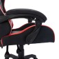 Gaming-Stuhl mit RGB LED-Leuchten Rot und Schwarz Kunstleder Gaming-Stuhl mit RGB LED-Leuchten Rot und Schwarz Kunstleder