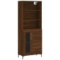Highboard Braun Eichen-Optik 69,5x34x180 cm Holzwerkstoff Highboard Braun Eichen-Optik 69,5x34x180 cm Holzwerkstoff