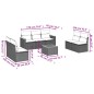 vidaXL 8-tlg. Garten-Sofagarnitur mit Kissen Beige Poly Rattan vidaXL 8-tlg. Garten-Sofagarnitur mit Kissen Beige Poly Rattan
