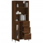 Highboard Braun Eichen-Optik 69,5x34x180 cm Holzwerkstoff Highboard Braun Eichen-Optik 69,5x34x180 cm Holzwerkstoff