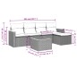 vidaXL 6-tlg. Garten-Sofagarnitur mit Kissen Schwarz Poly Rattan vidaXL 6-tlg. Garten-Sofagarnitur mit Kissen Schwarz Poly Rattan