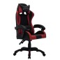 Gaming-Stuhl mit RGB LED-Leuchten Weinrot Schwarz Kunstleder Gaming-Stuhl mit RGB LED-Leuchten Weinrot Schwarz Kunstleder