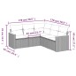 vidaXL 5-tlg. Garten-Sofagarnitur mit Kissen Schwarz Poly Rattan vidaXL 5-tlg. Garten-Sofagarnitur mit Kissen Schwarz Poly Rattan