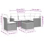 vidaXL 6-tlg. Garten-Sofagarnitur mit Kissen Beige Poly Rattan vidaXL 6-tlg. Garten-Sofagarnitur mit Kissen Beige Poly Rattan