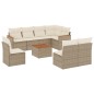 vidaXL 9-tlg. Garten-Sofagarnitur mit Kissen Beige Poly Rattan vidaXL 9-tlg. Garten-Sofagarnitur mit Kissen Beige Poly Rattan
