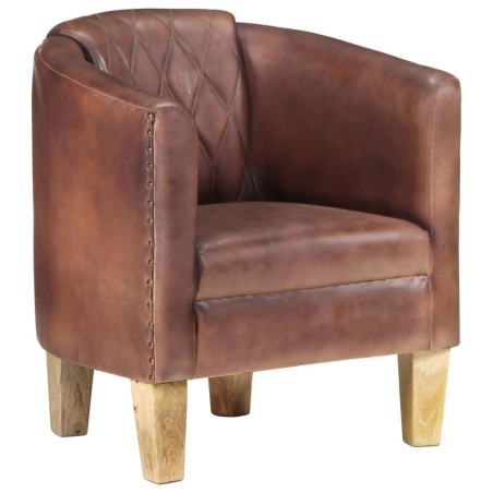 Sessel Braun Echtleder