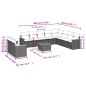 vidaXL 11-tlg. Garten-Sofagarnitur mit Kissen Beige Poly Rattan vidaXL 11-tlg. Garten-Sofagarnitur mit Kissen Beige Poly Rattan