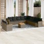 vidaXL 12-tlg. Garten-Sofagarnitur mit Kissen Grau Poly Rattan vidaXL 12-tlg. Garten-Sofagarnitur mit Kissen Grau Poly Rattan