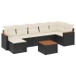 vidaXL 8-tlg. Garten-Sofagarnitur mit Kissen Schwarz Poly Rattan vidaXL 8-tlg. Garten-Sofagarnitur mit Kissen Schwarz Poly Rattan