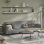 Schlafsofa 2-Sitzer Hellgrau Samt Schlafsofa 2-Sitzer Hellgrau Samt