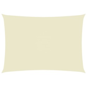 vidaXL Sonnensegel Oxford-Gewebe Rechteckig 6x8 m Creme